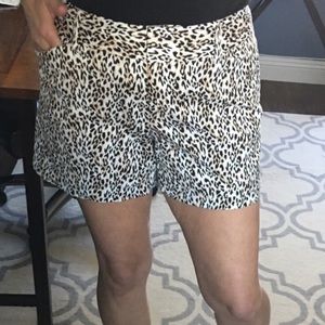 Animal print shorts